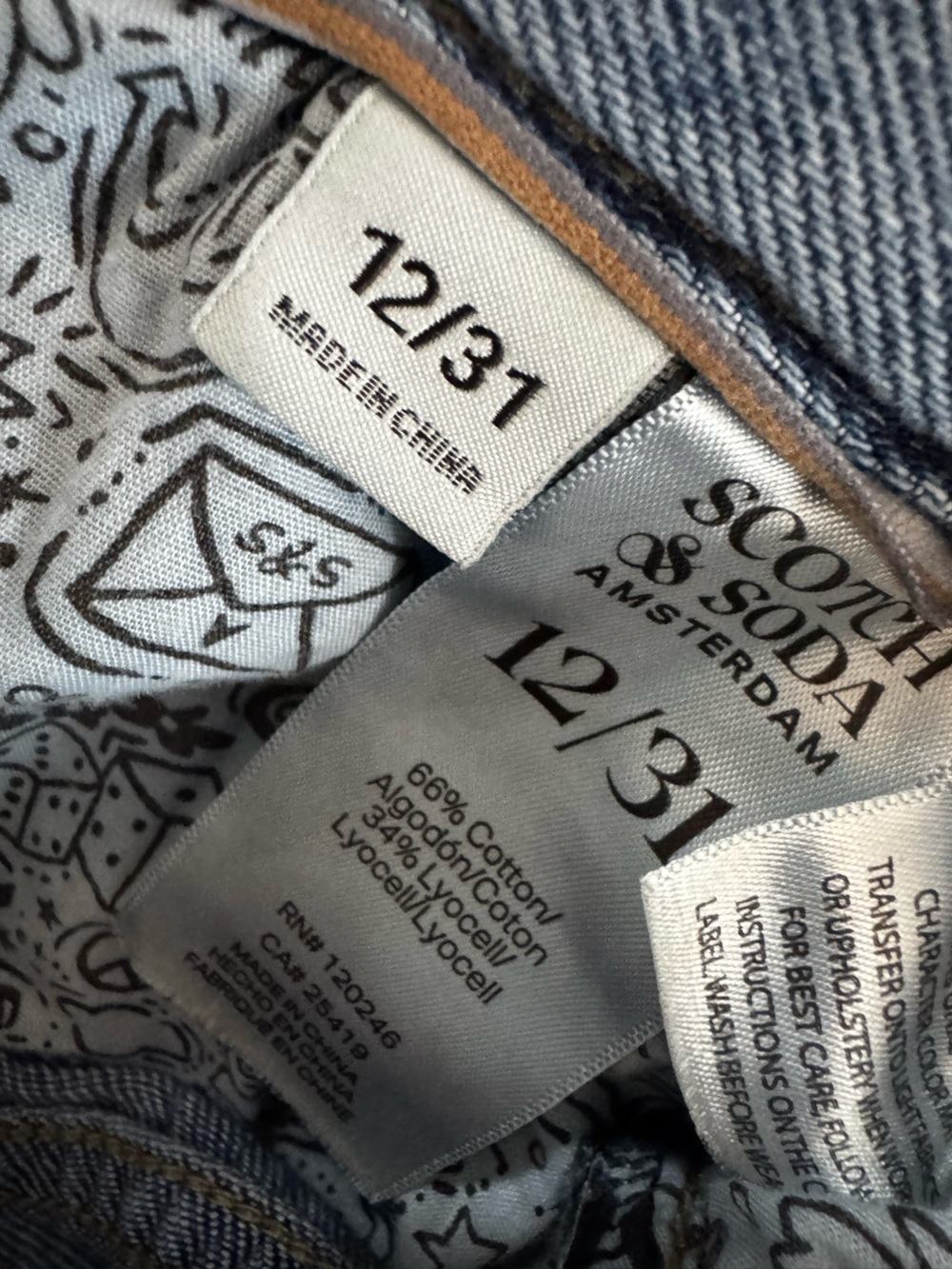 Scotch & Soda Light Blue Wide-Leg Denim Jeans - Picture 5 of 11